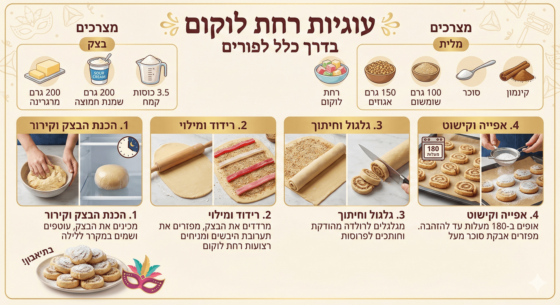 עוגיות רחת לוקום