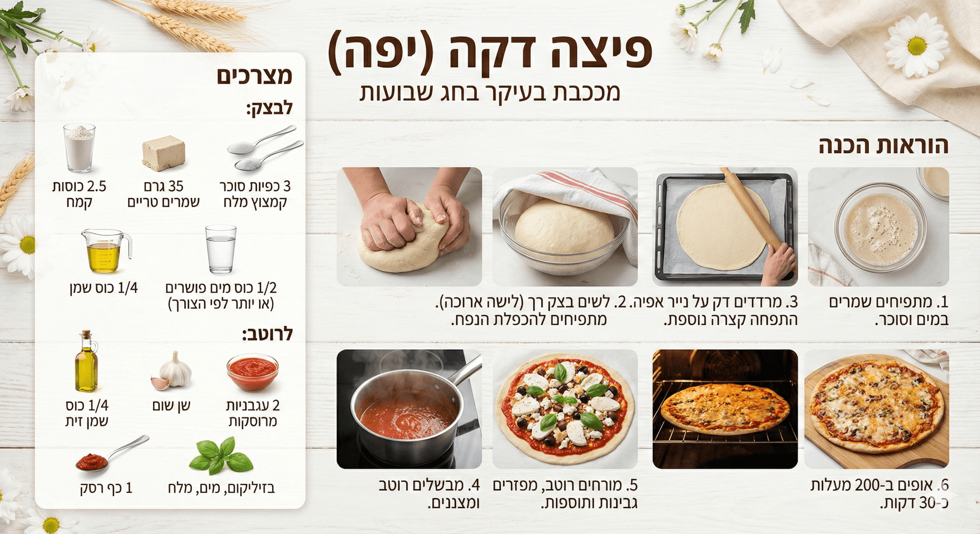 פיצה דקה (יפה)