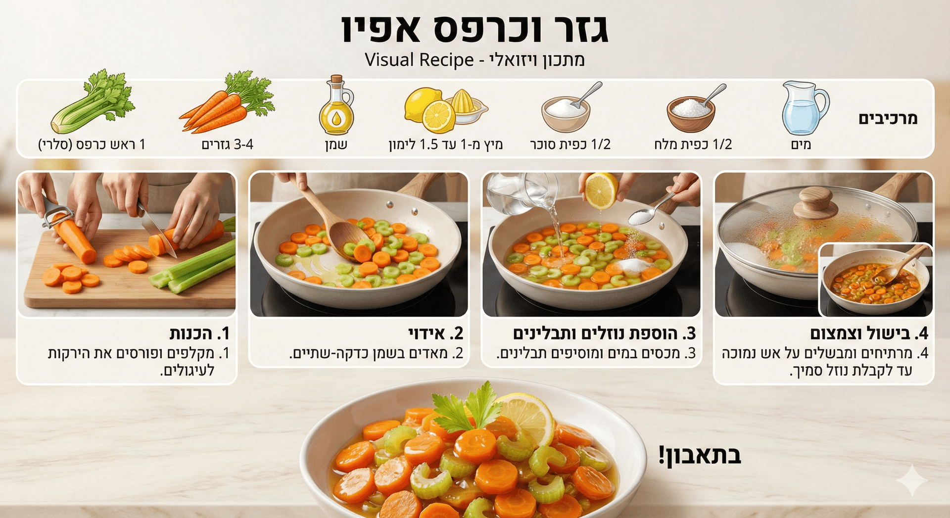 גזר וכרפס אפיו