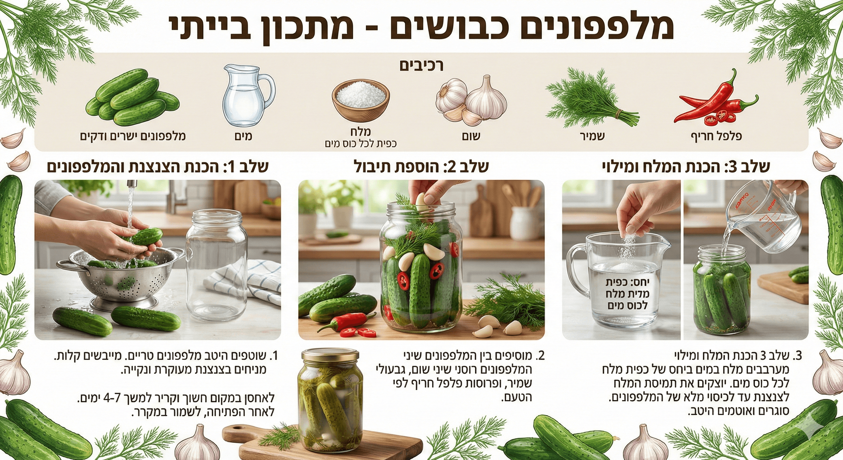 מלפפונים כבושים