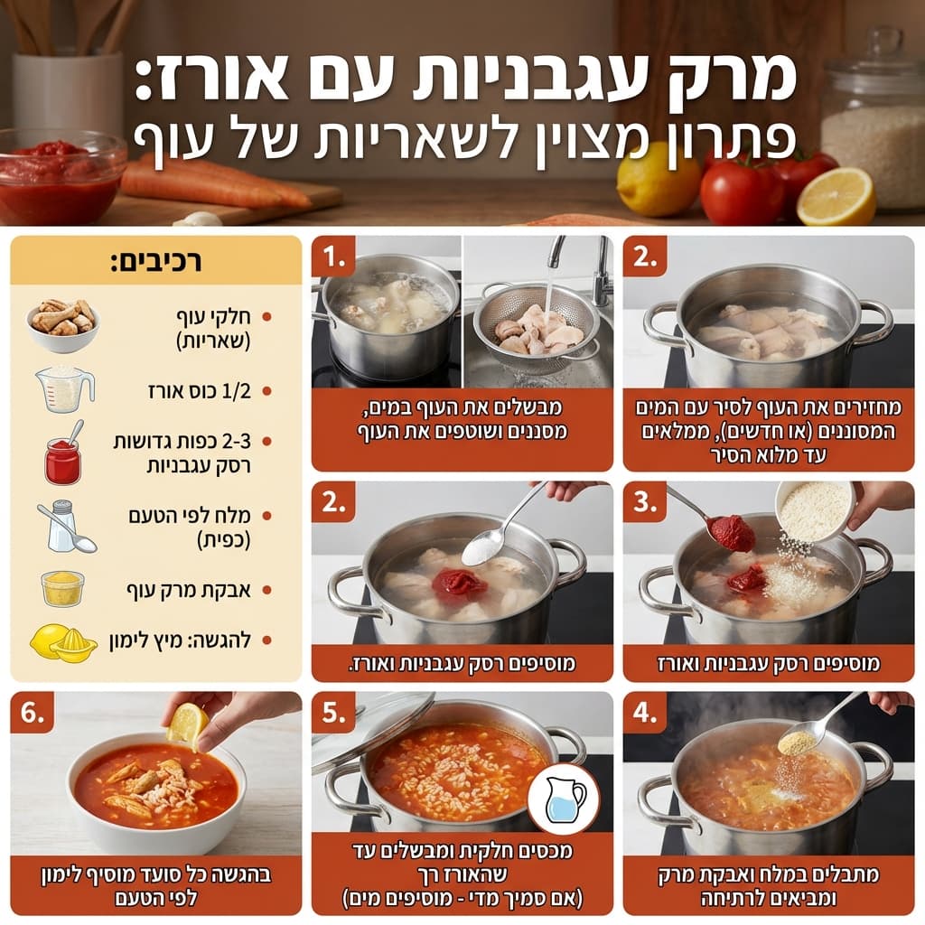 מרק עגבניות עם אורז