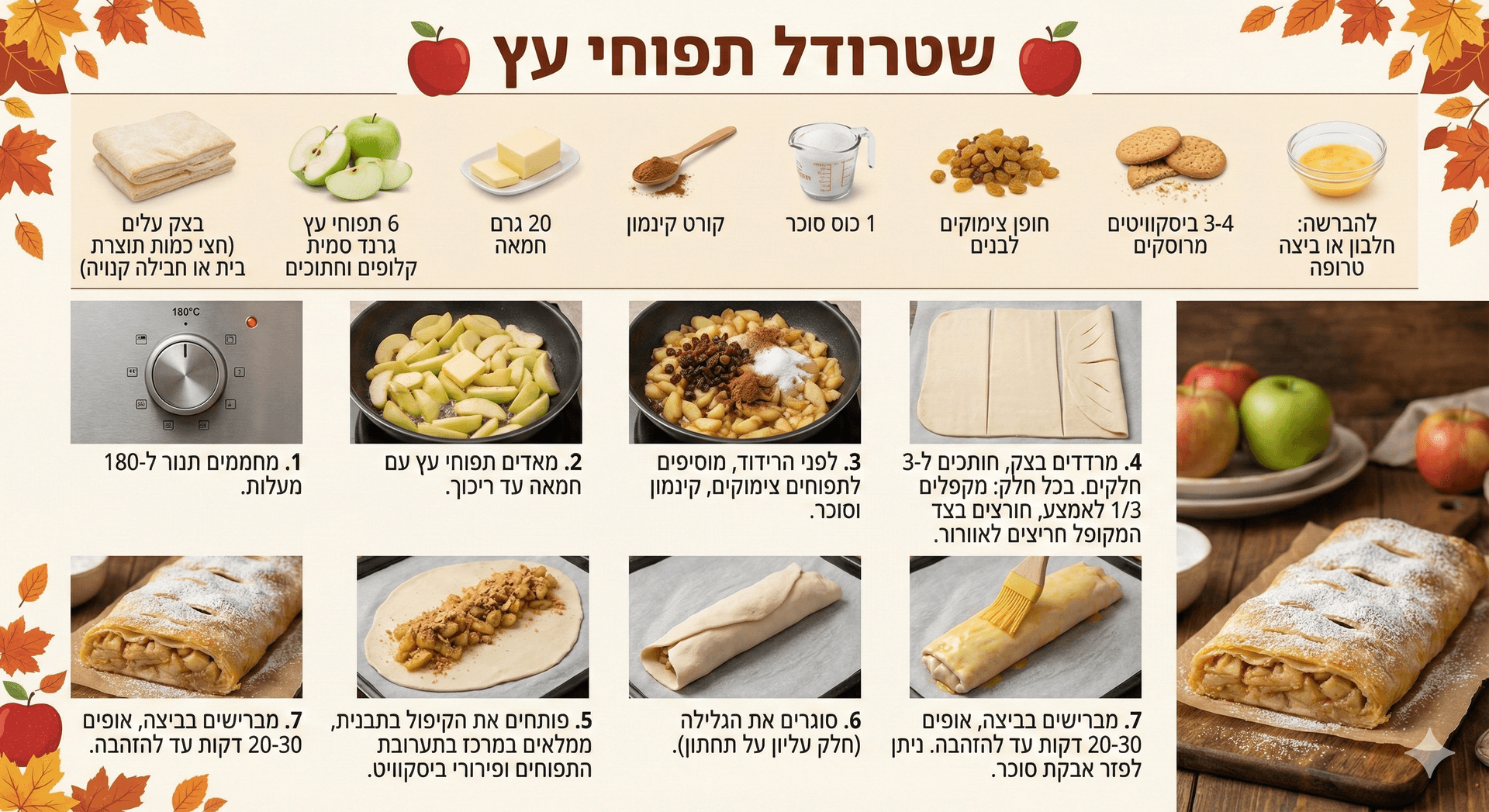 שטרודל תפוחי עץ