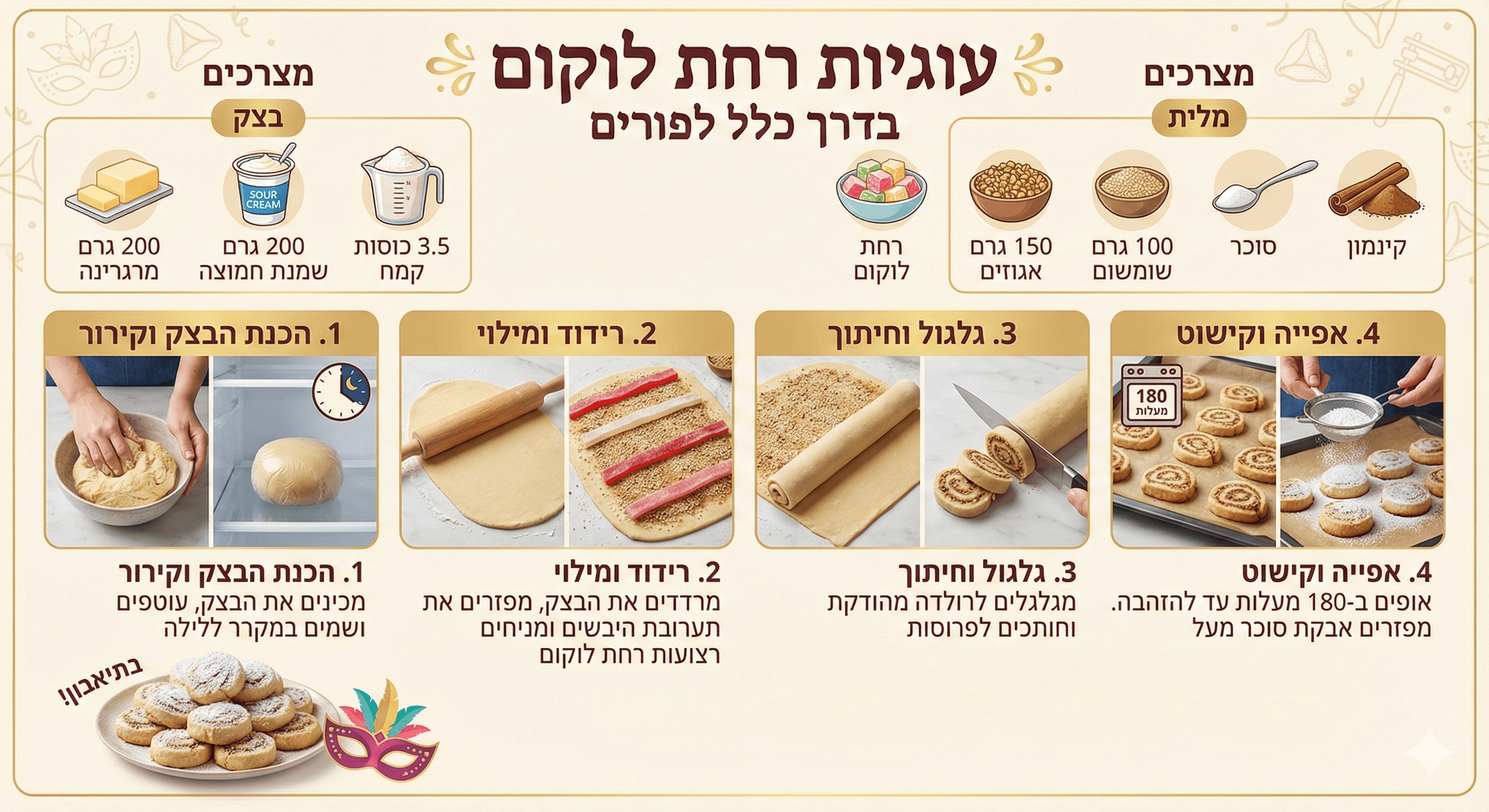 עוגיות רחת לוקום